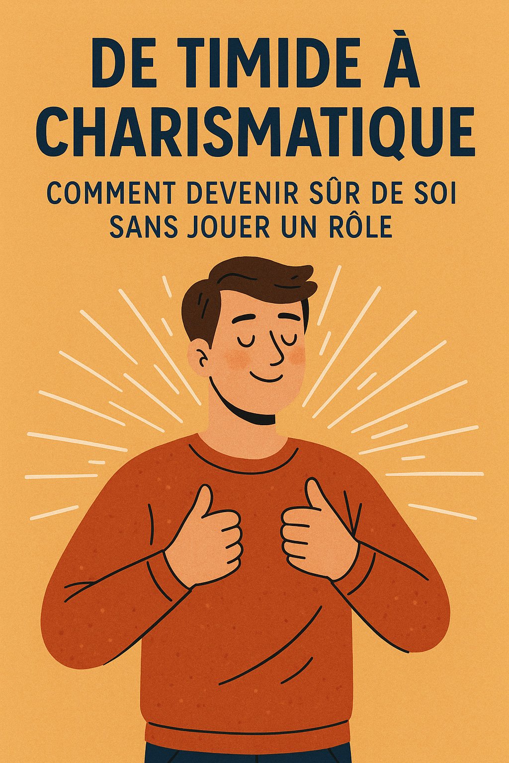 Couverture - De timide à charismatique : comment devenir sûr de soi sans jouer un rôle